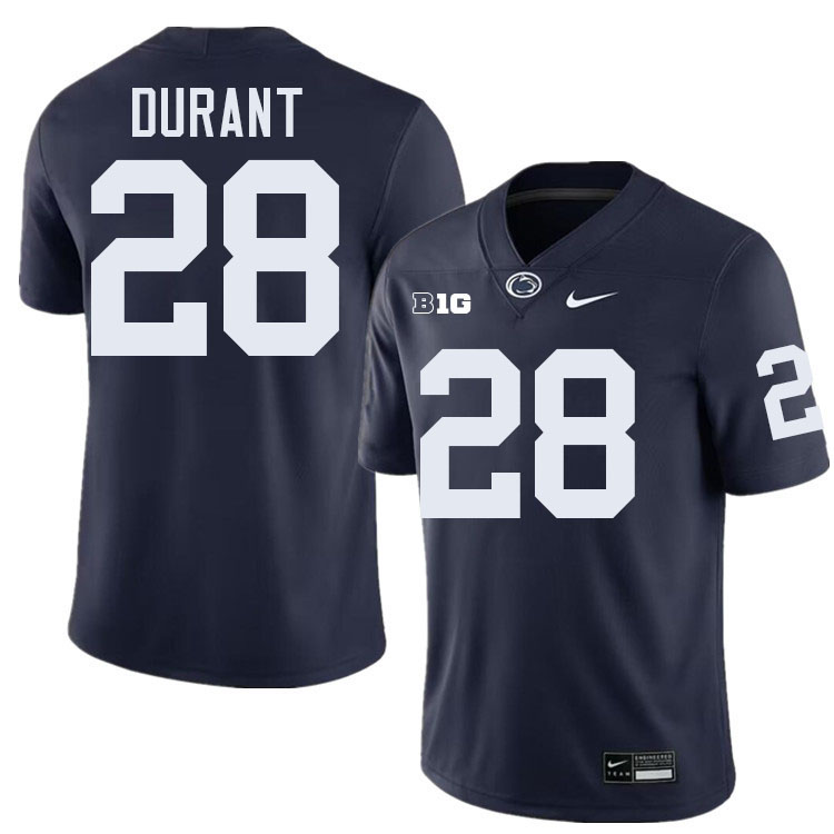 Zane Durant Penn State Jersey,PSU Nittany Lions #28 Zane Durant Football Uniforms-Navy